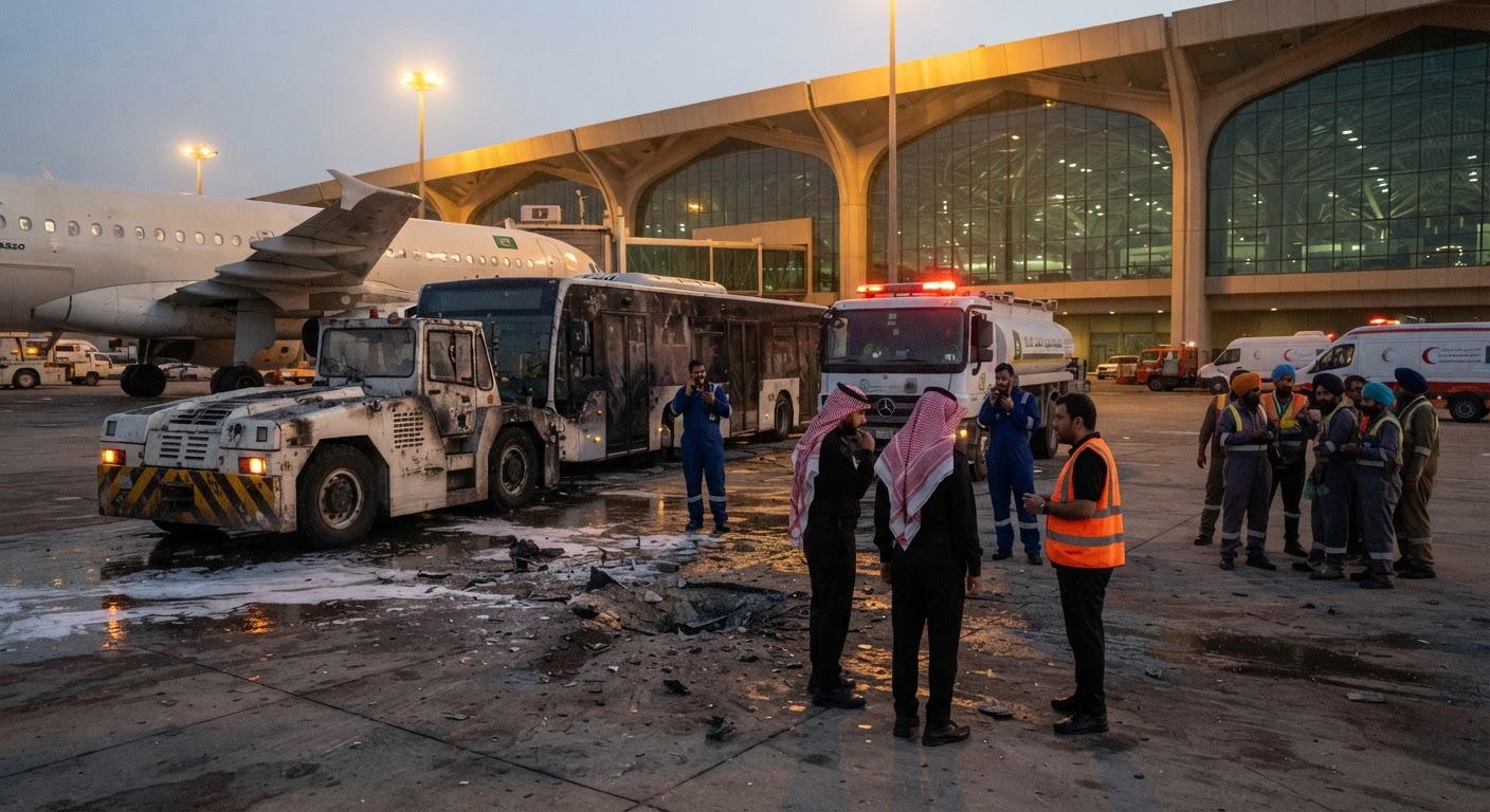 Indian National Killed in Houthi Strike at Dammam Airport