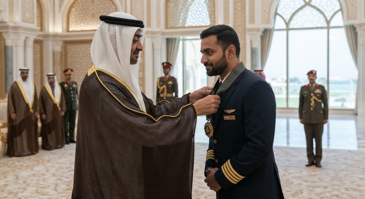 UAE Honors Indian Pilot Smit Machchhar for Mid-Air Heroism