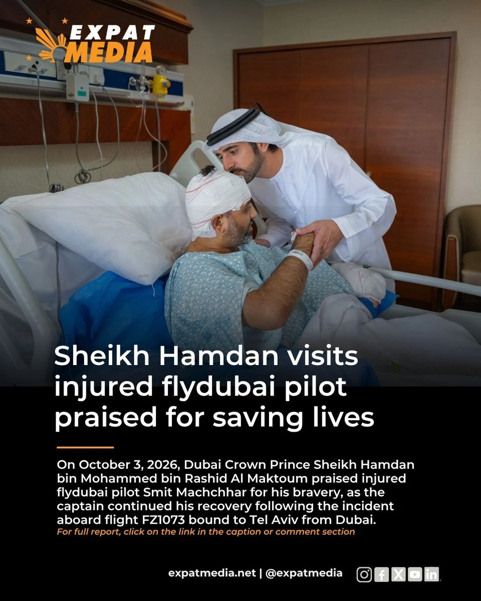 Dubai Crown Prince Visits Heroic Indian Pilot After Mid-Air Terror Attempt