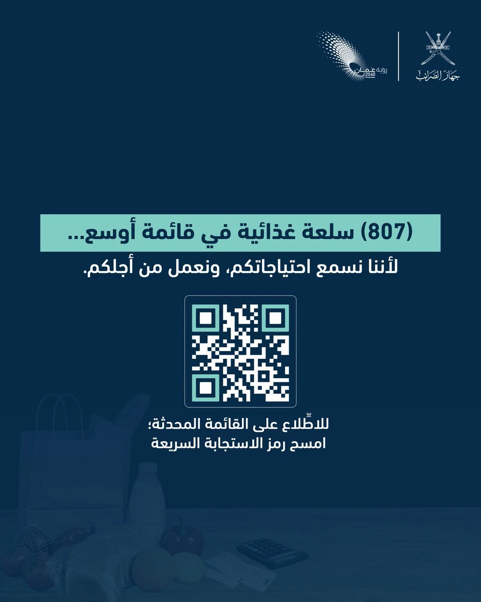 Oman Removes VAT on 1,546 Essential Items
