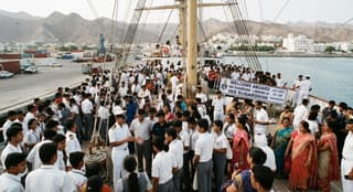 INS Sudarshini Welcomes Indian Diaspora in Salalah