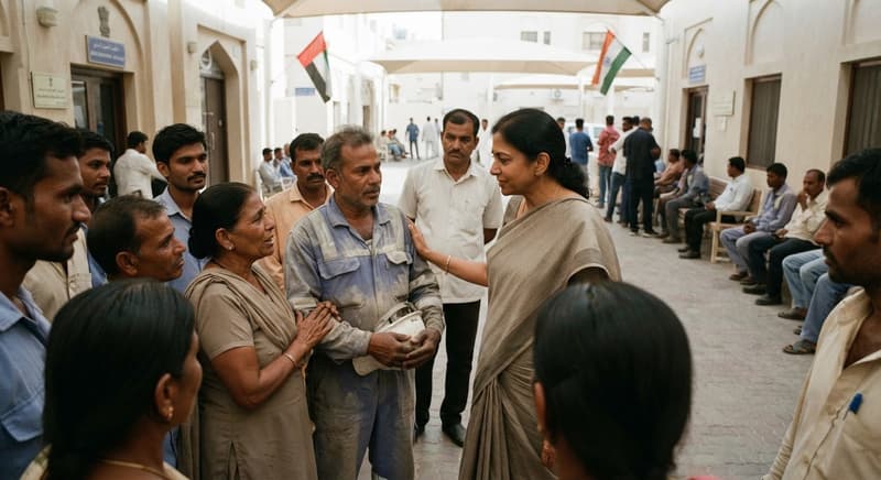 India Tackles Gulf Labour Crisis: High-Level Talks in Dubai Address Unpaid Wages and Worker Safety