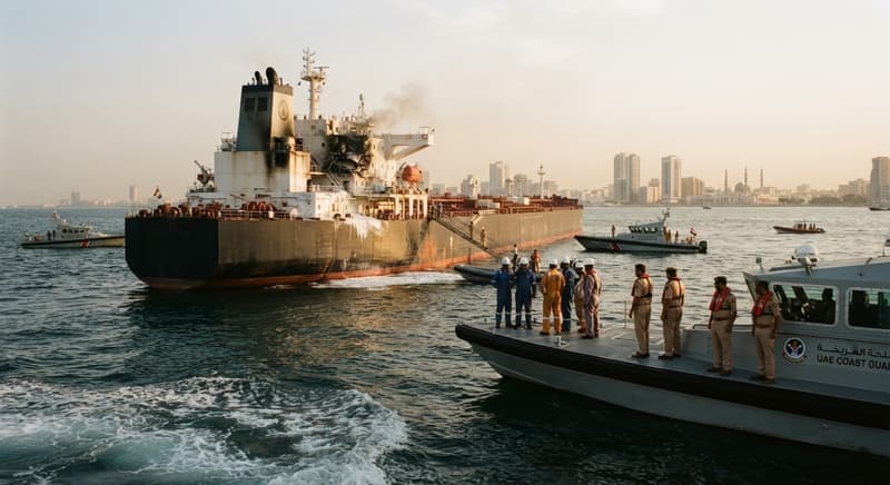 Indian Crew Safe After Drone Hits Oil Tanker Near Sharjah
