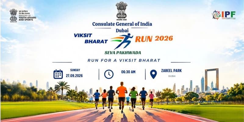 3,000 Indian Expats Join 'Viksit Bharat Run' in Dubai