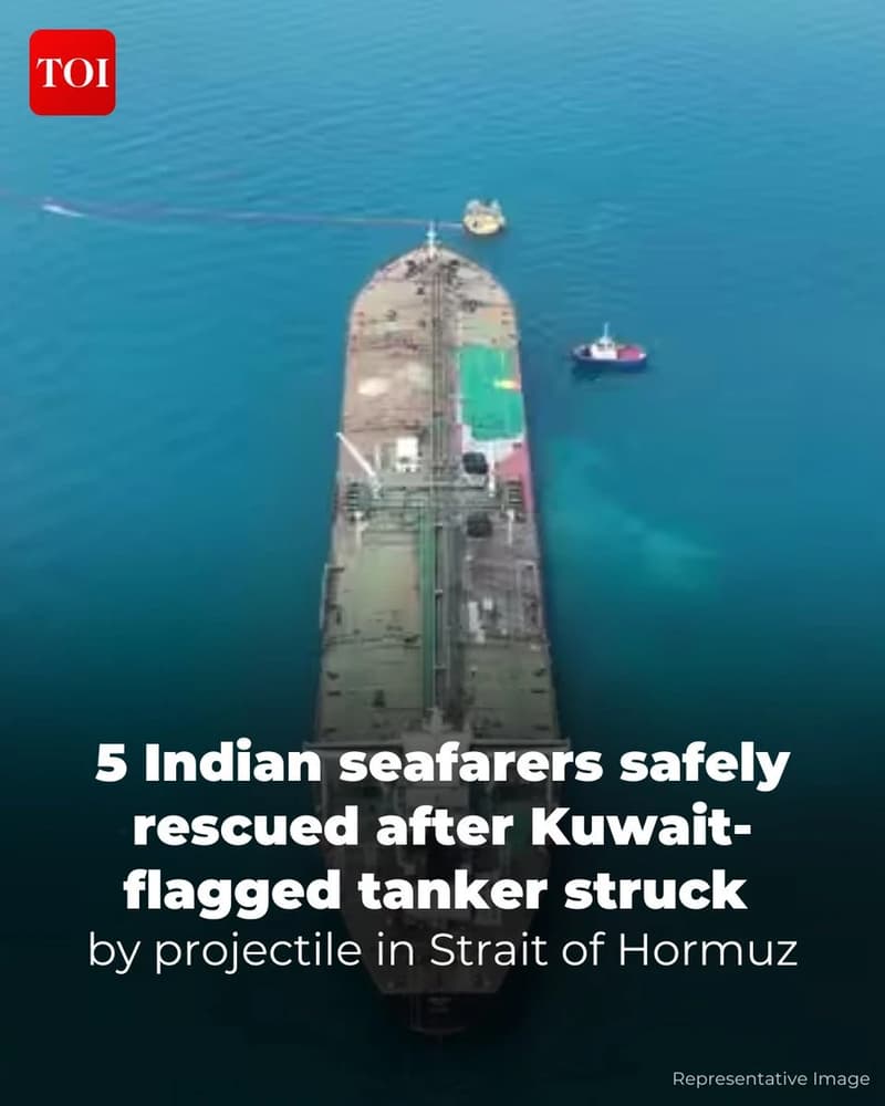 Indian Crew Rescued in Strait of Hormuz Strike
