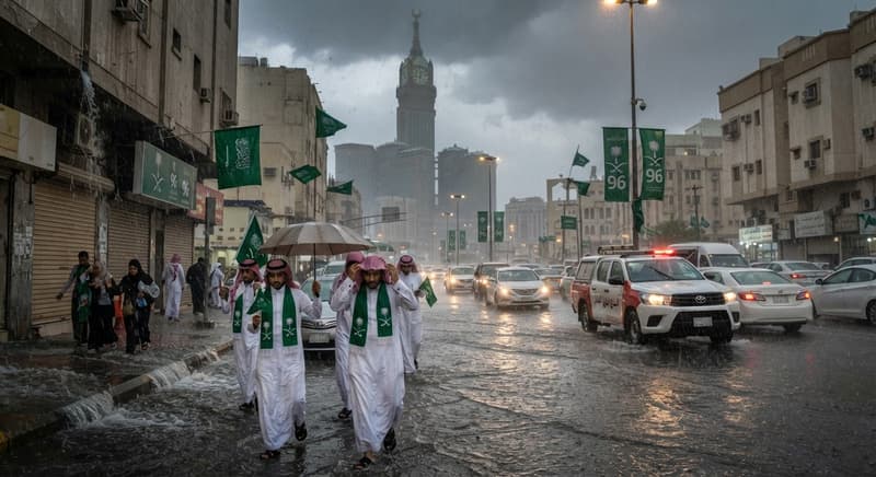 Red Alerts Issued Across Saudi Arabia Amid 96th National Day Celebrations