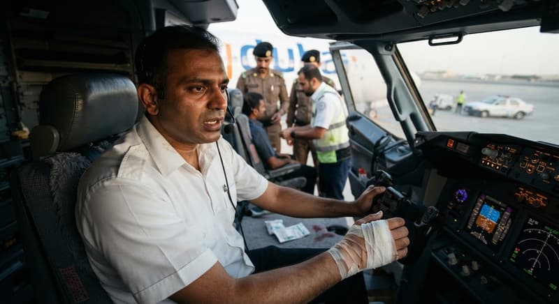 Indian Pilot Smit Machchhar Prevents Mid-Air Disaster After Cockpit Stabbing
