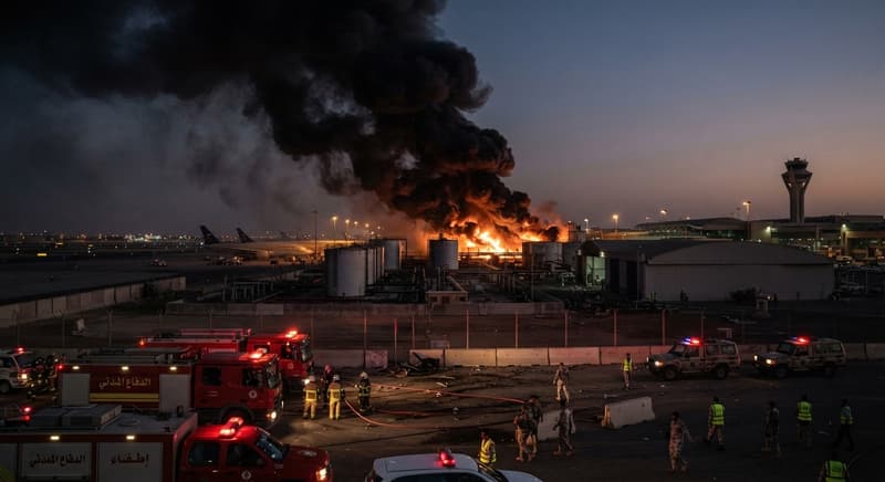 Massive Smoke and Blasts Hit Riyadh Airport After Houthi Aerial Threat