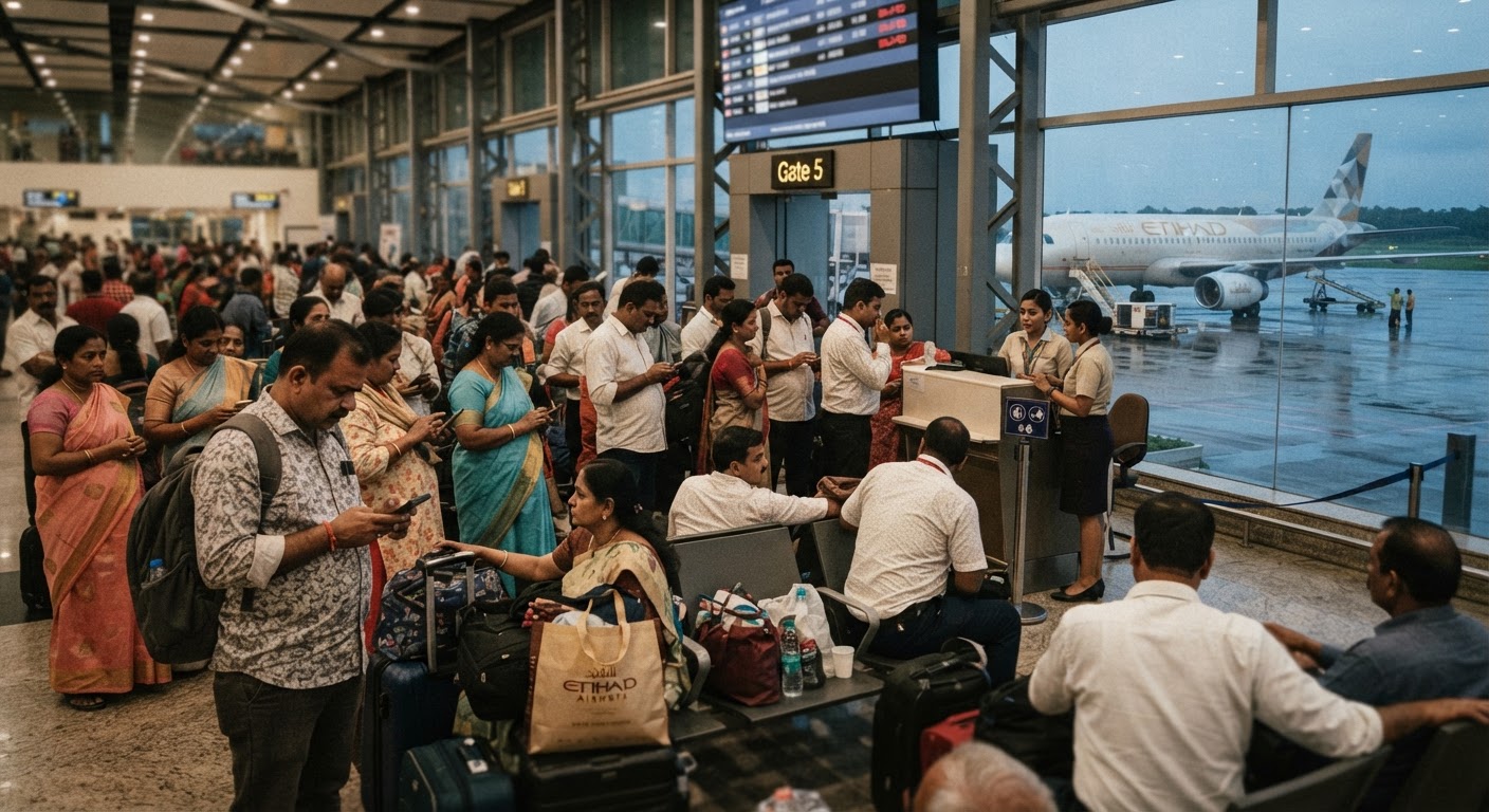 Discover Friendly Etihad Flight EY363 Delayed On Onam