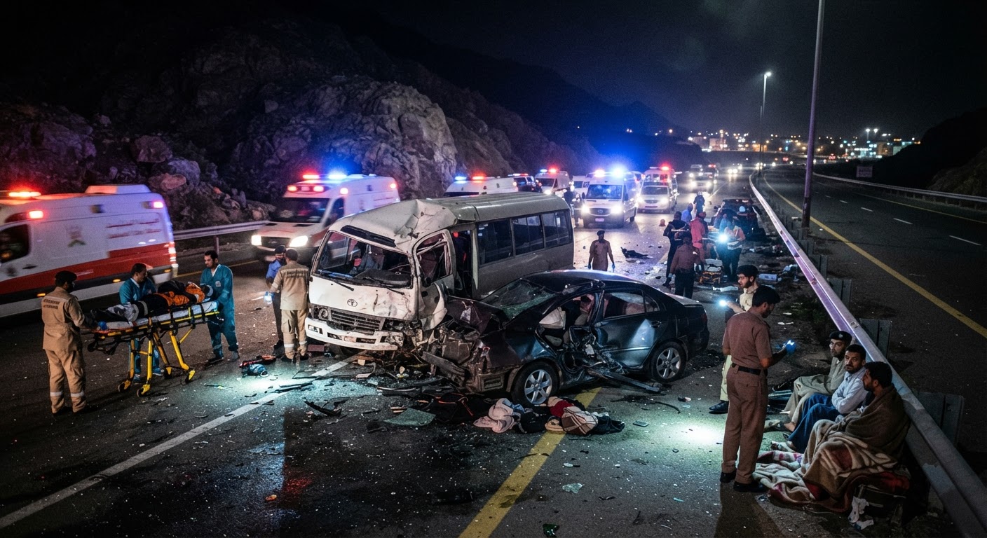 Six Killed and Eighteen Injured in Oman Crash