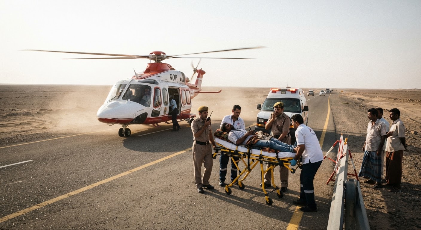 Indian National Airlifted After Oman Crash