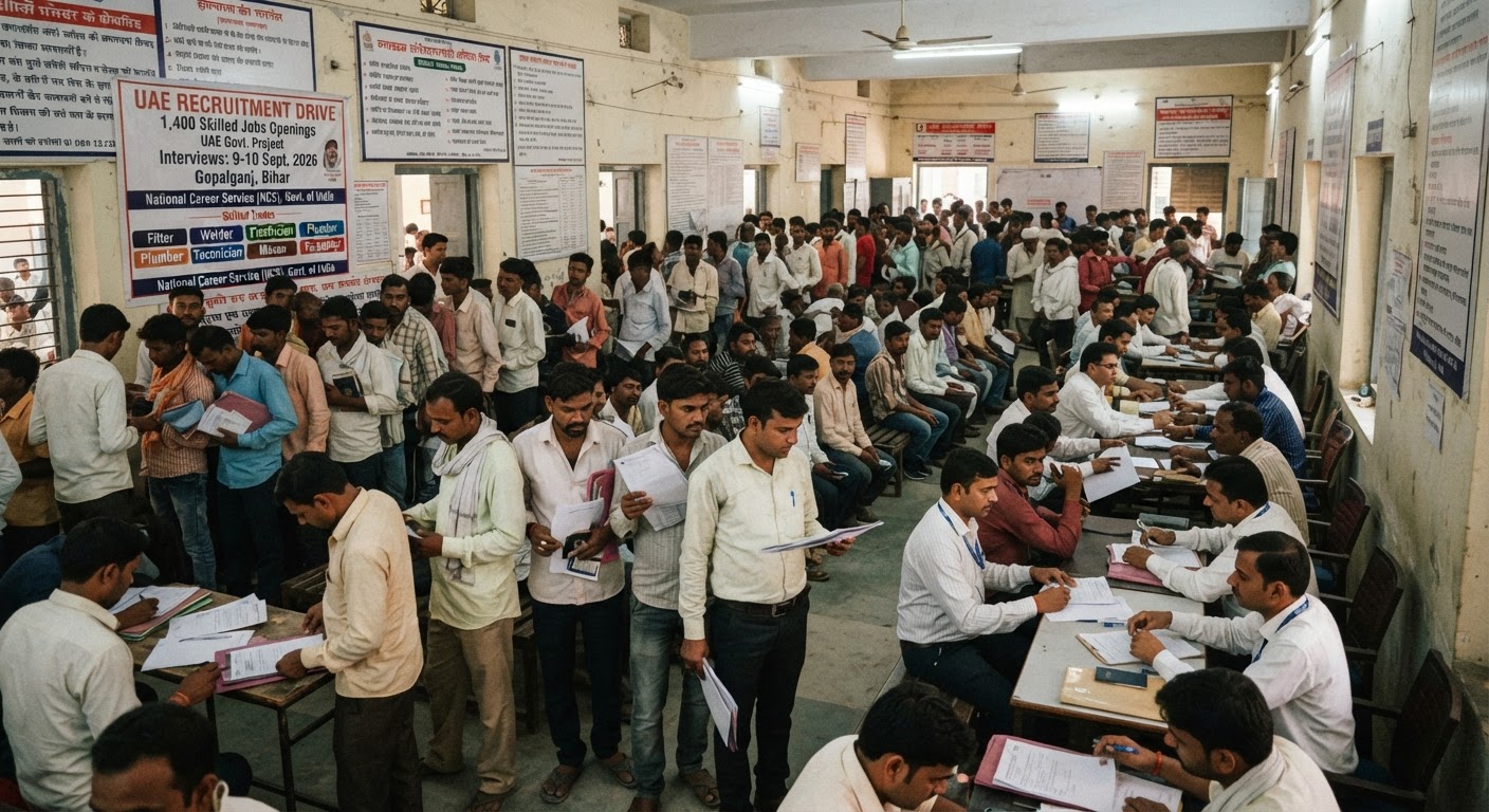 Massive UAE Job Drive Offers 1400 Skilled Openings for Bihar Workers