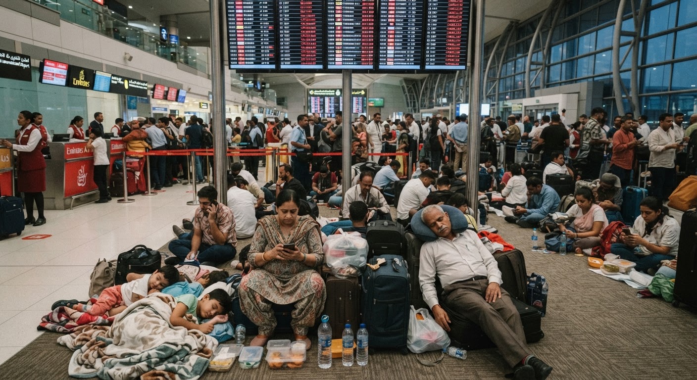 Massive Flight Delays Hit UAE And India Routes Due To Volcanic Ash