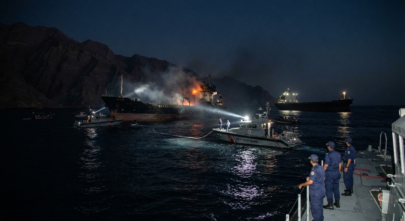 Urgent Alert: Two Ships Hit By Four Projectiles Near Oman Coast