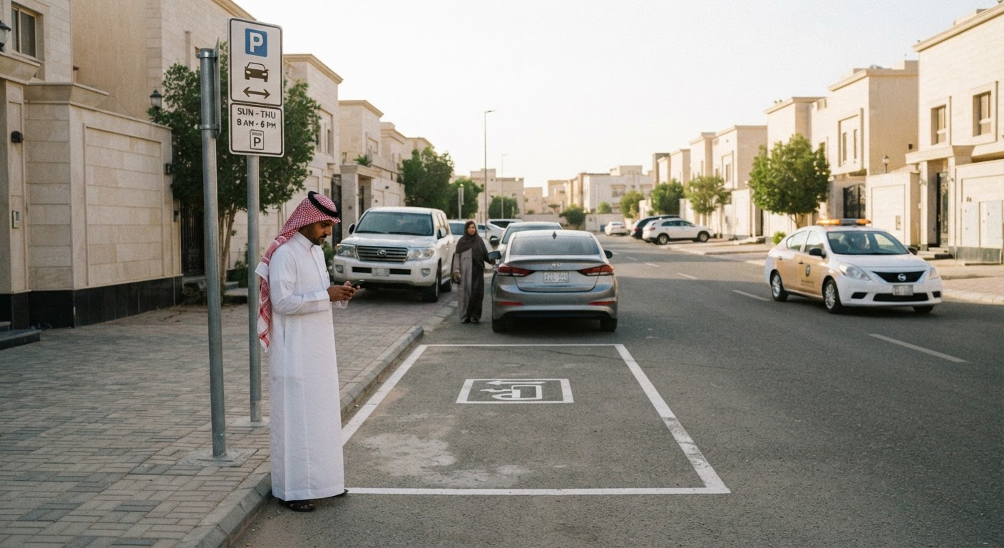 New Parking System Starts in Riyadh Neighborhood