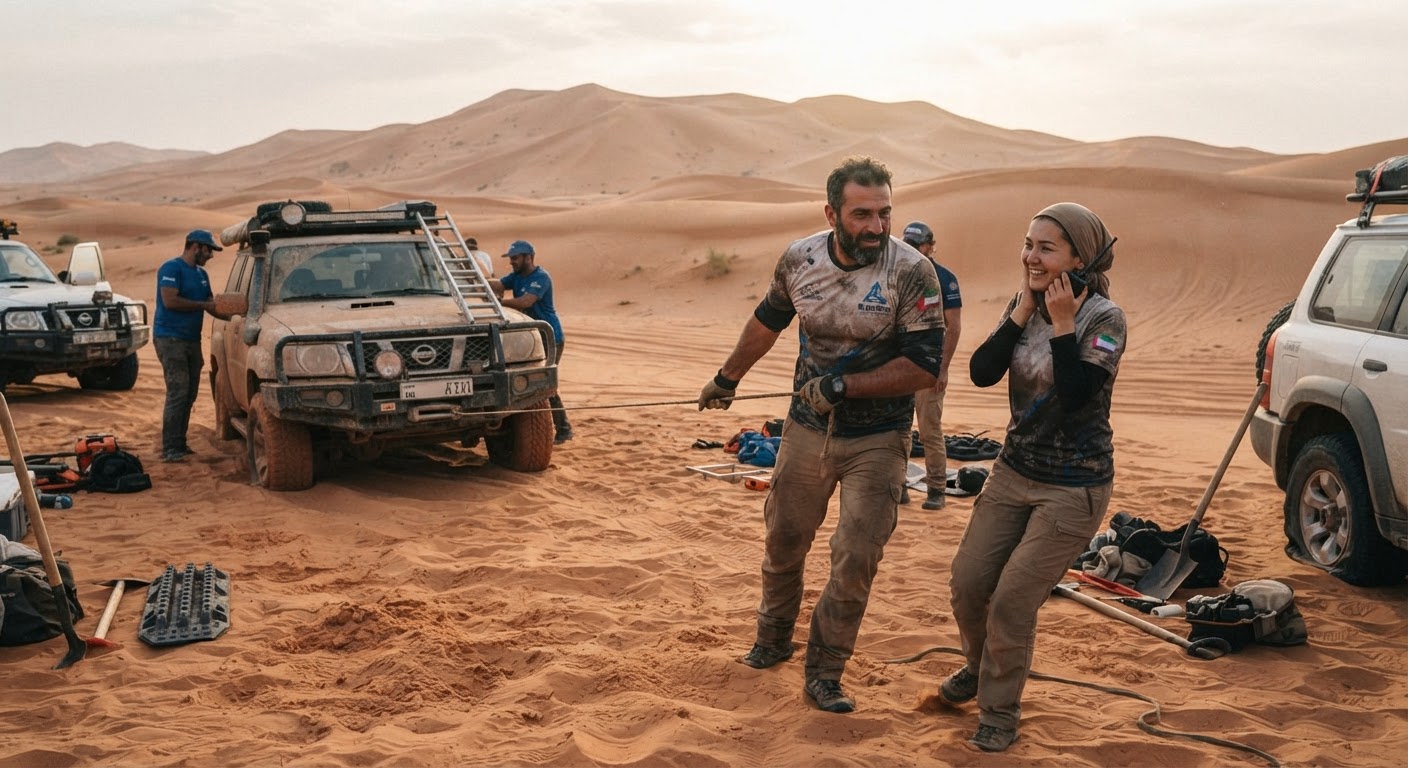 Amazing UAE Expat Couple Rescues Over 6,000 Stranded Vehicles