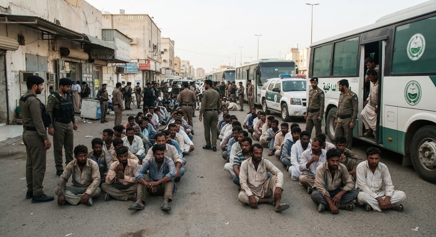 Massive Saudi Crackdown: 14,796 Arrested For Visa And Labour Violations