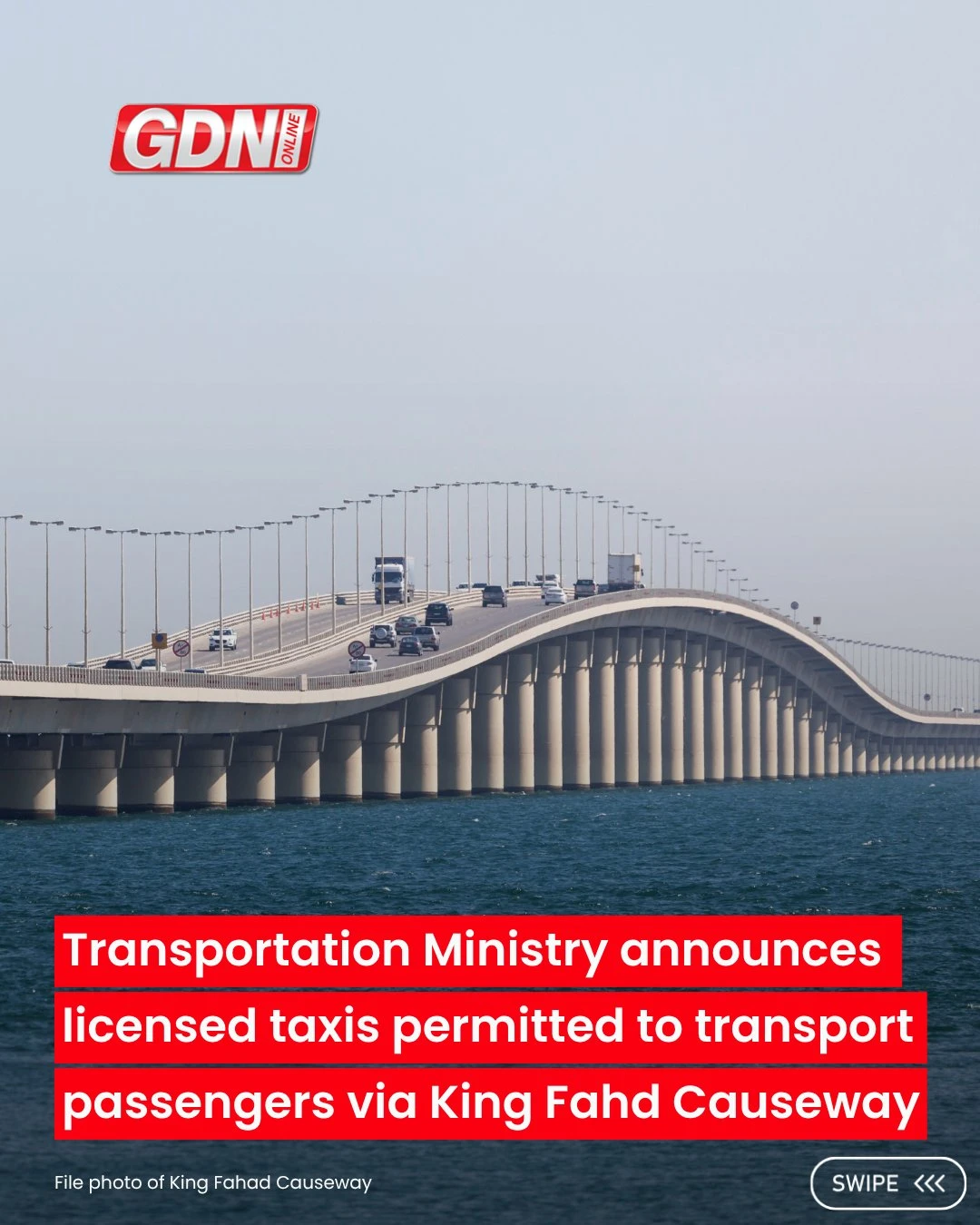 New Saudi-Bahrain Taxi Service Launches on King Fahd Causeway
