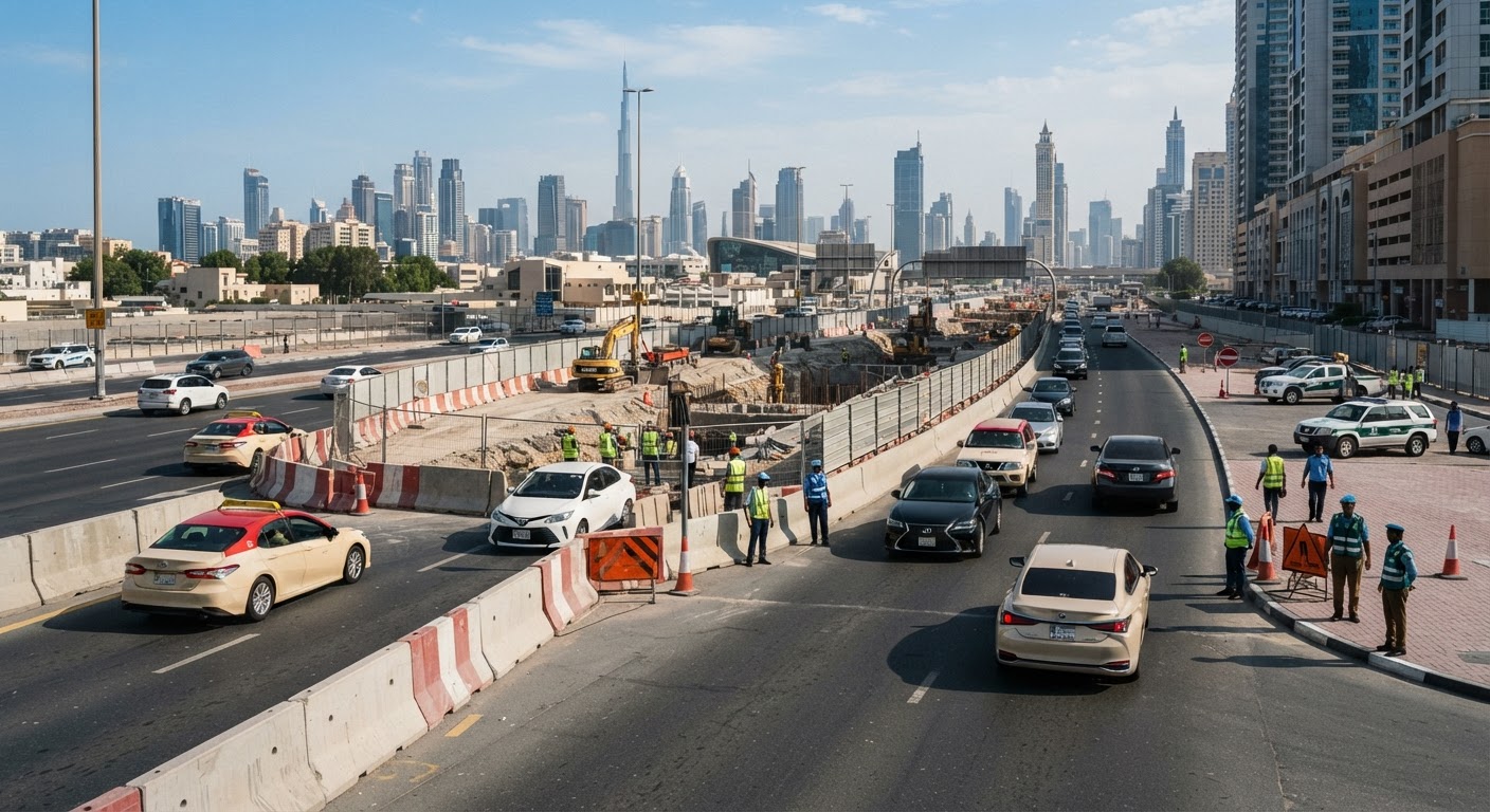 Dubai Announces Major Traffic Diversion on Al Safa Street