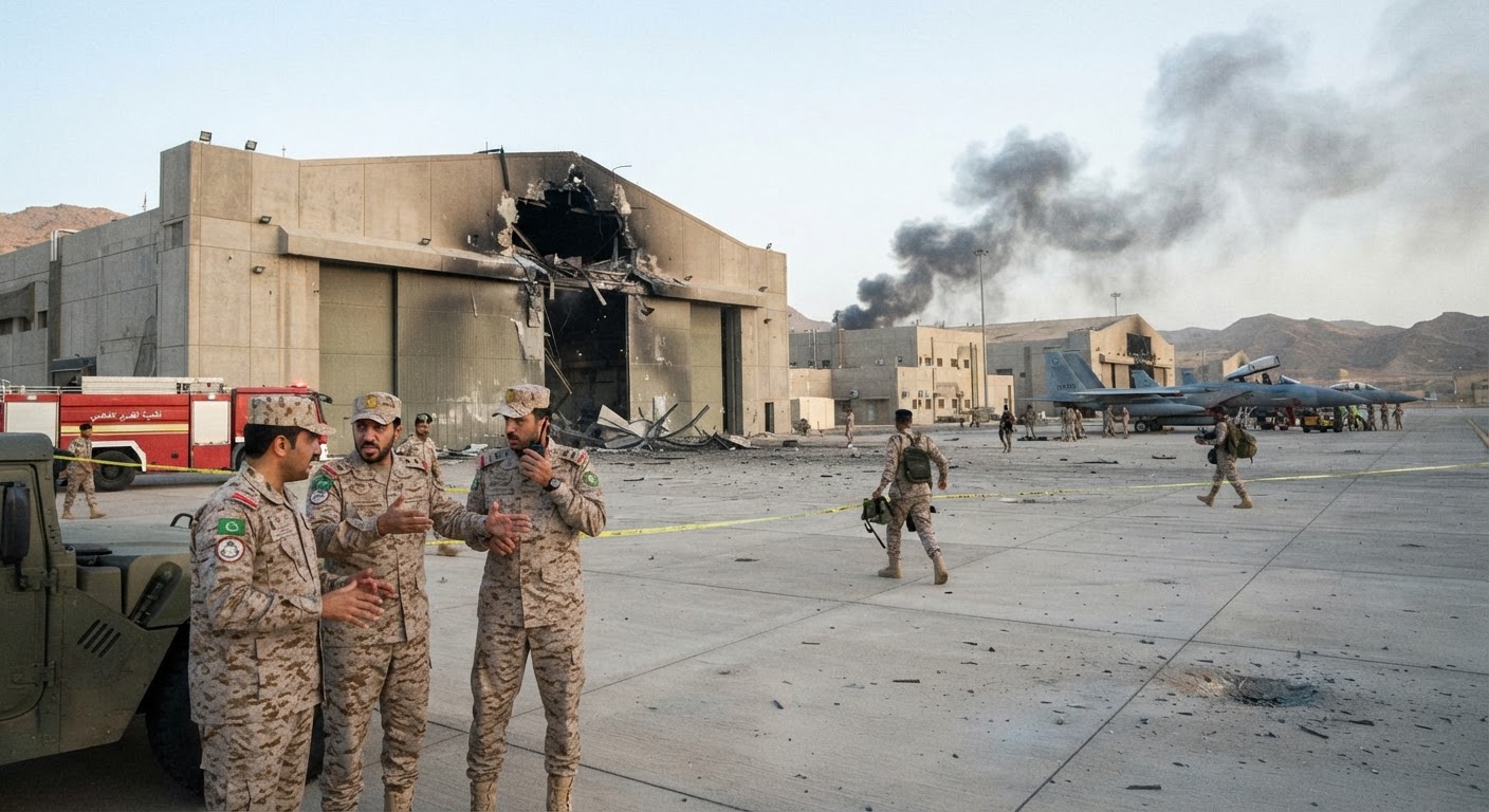 Massive Houthi Strikes Shake Saudi Air Base As Regional Tensions Explode