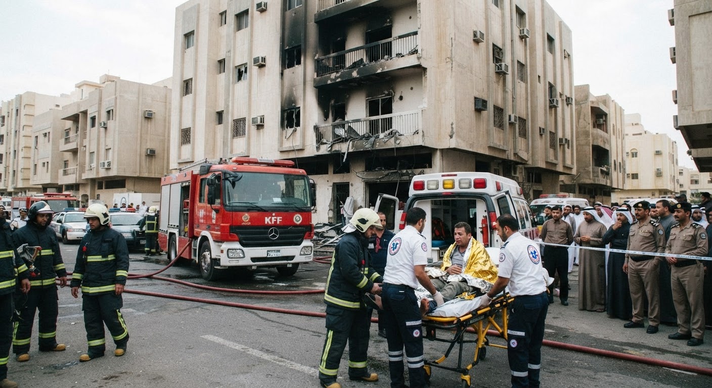 Two Injured In Mangaf Apartment Fire As Kuwait Fire Force Reports 629 Residential Blazes
