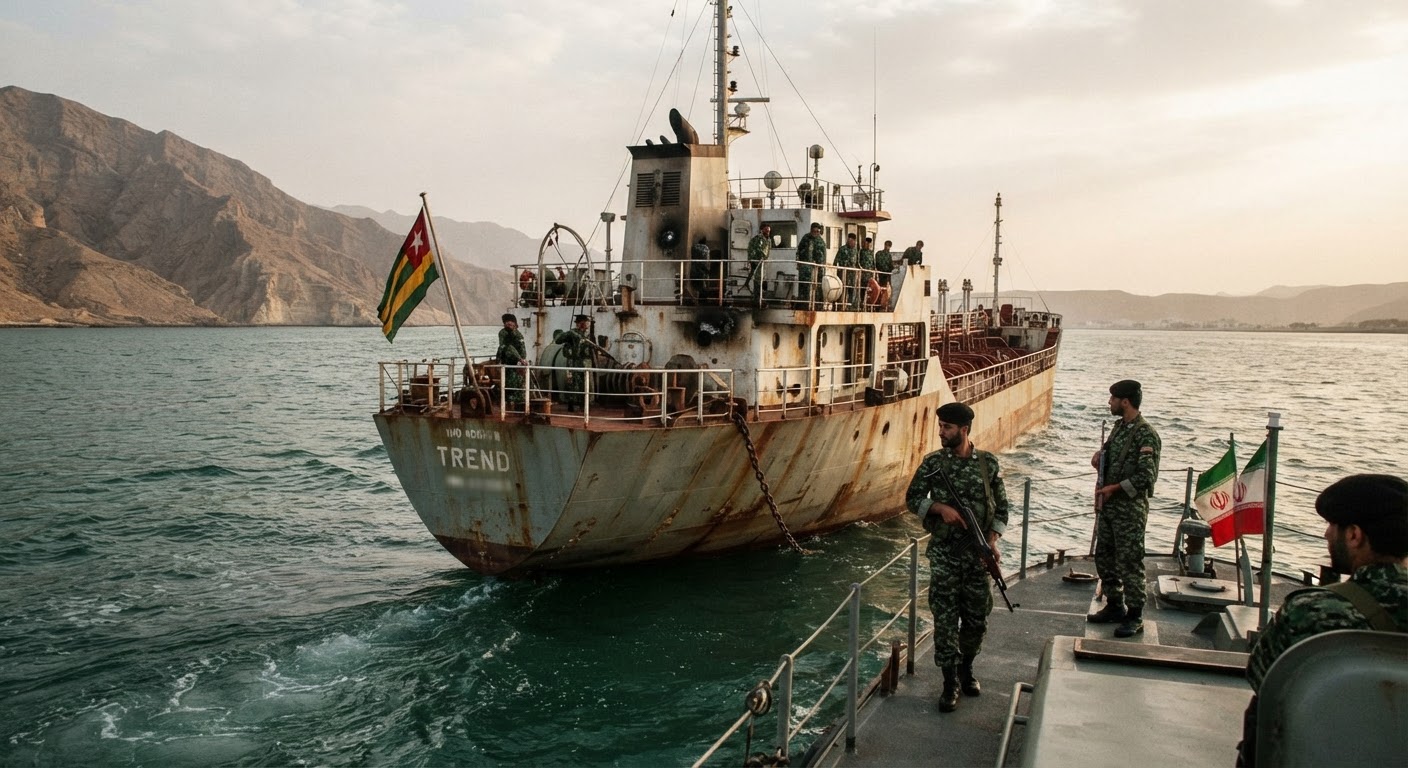 IRGC Detains Togo-Flagged Tanker Trend in Strait of Hormuz After Strike